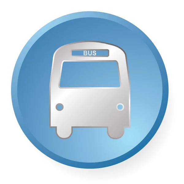 Icono de autobús — Vector de stock