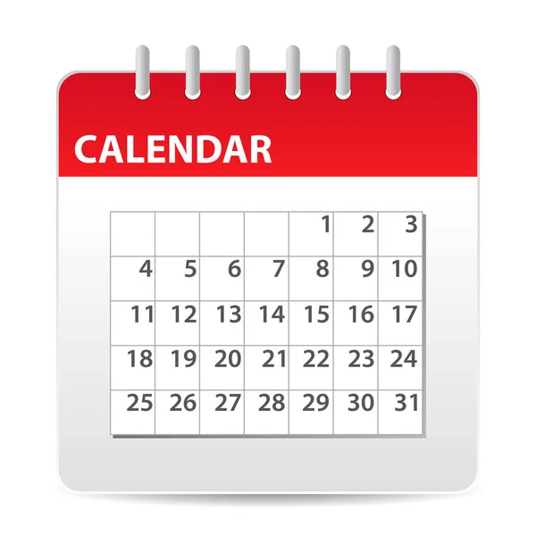 Icona del calendario — Vettoriale Stock