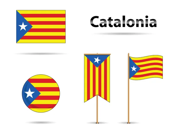 Готель Catalonia прапор — стоковий вектор