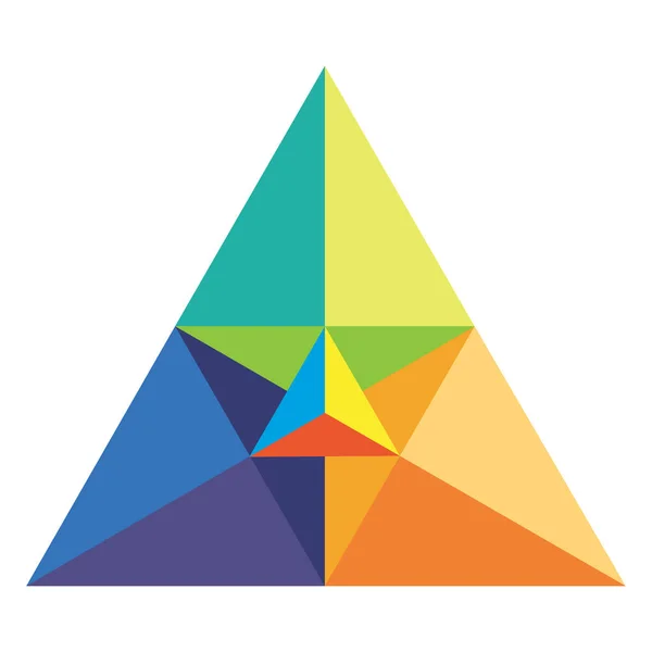 Chromatic triangle — Stock Vector