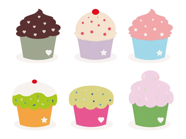 Cupcakes — Vetor de Stock