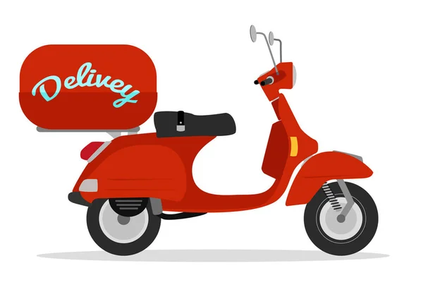 Delivery scooter — Stock Vector