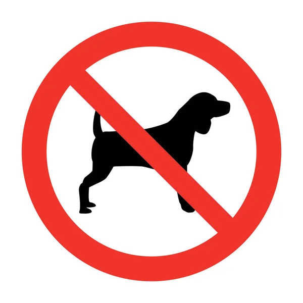Kutya nem engedélyezett — Stock Vector