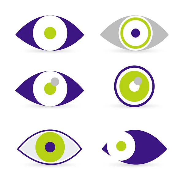 Eyes icons — Stock Vector