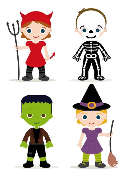 Halloween costume pour enfants — Image vectorielle