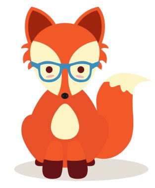 Hipster fox