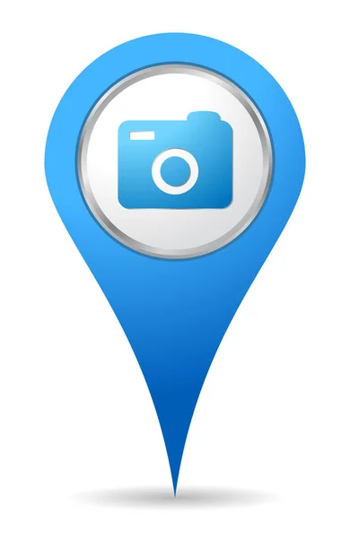 Location camera icon — Stock Vector