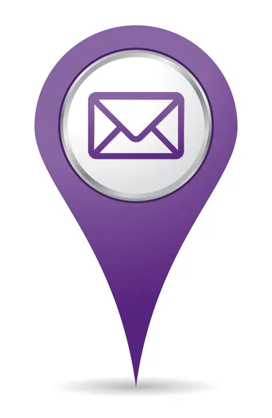 Ubicación icono de correo — Vector de stock