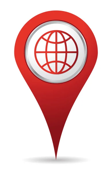 Location world icon — Stock Vector