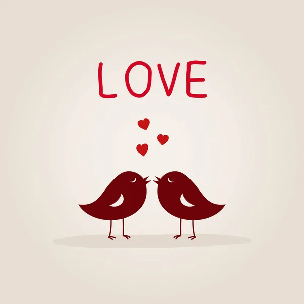 Les oiseaux d'amour — Image vectorielle