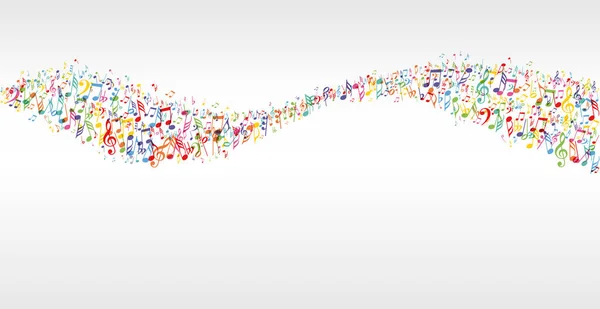 Музыкальная волна цвета — стоковый вектор