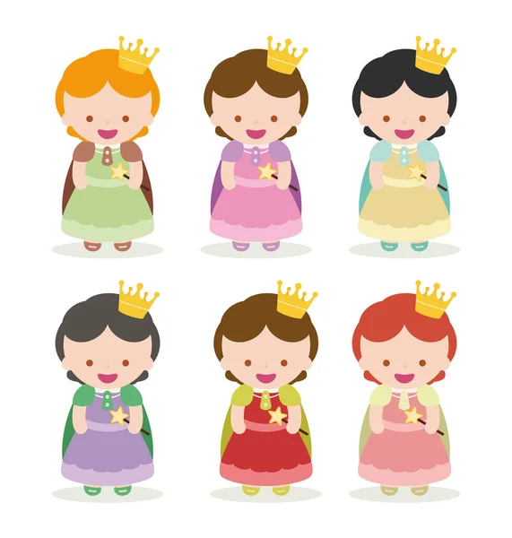 Princesses — Image vectorielle