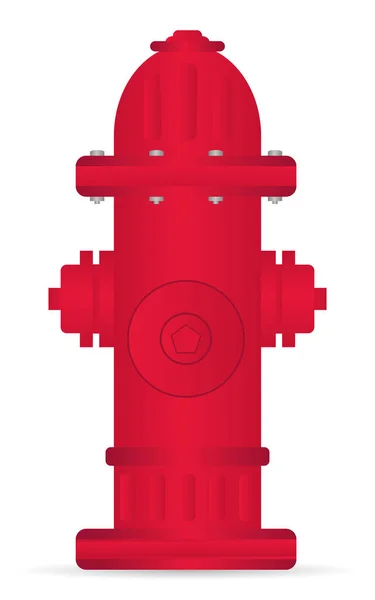 Roter Hydrant — Stockvektor