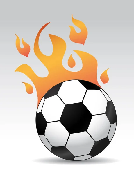 Brûlure de ballon de football — Image vectorielle