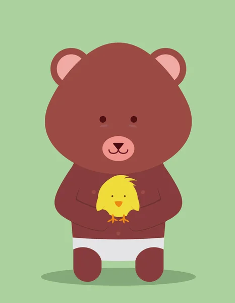 Teddy bear — Stockvector