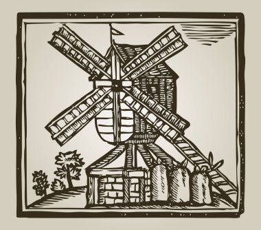 Vintage yel değirmeni