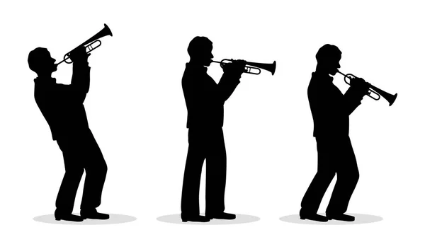 Trumpet men — Stock Vector