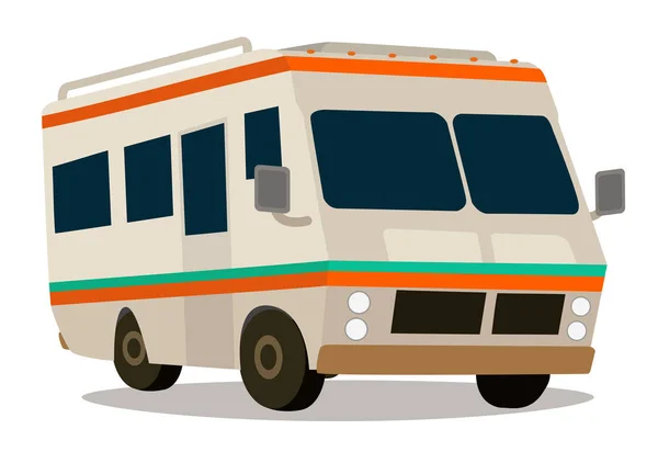 Vintage RV camper — Vector de stoc