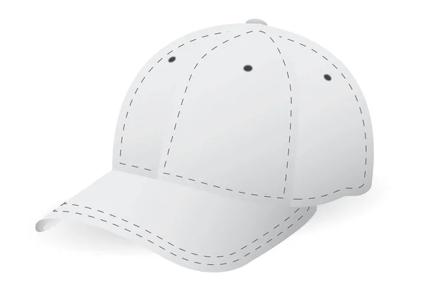 Casquette blanche — Image vectorielle