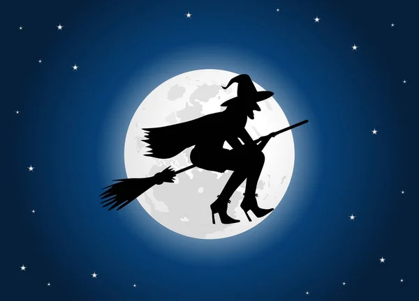 Lune de sorcière — Image vectorielle