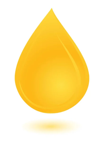 Goutte d'huile jaune — Image vectorielle