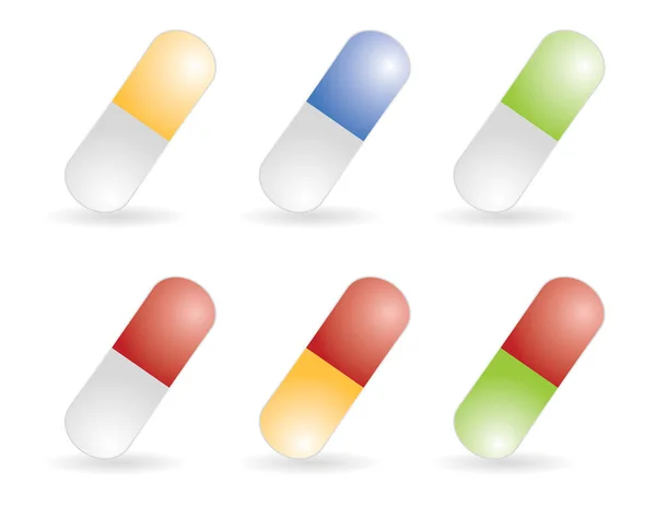 Color pills — Stock Vector