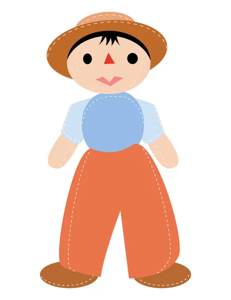 Bebek Çocuk Şapka Vektör Modu Ile — Stok Vektör
