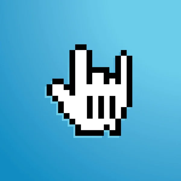 Значок Миші Камінь Знак Два Пальці Вгору — стоковий вектор