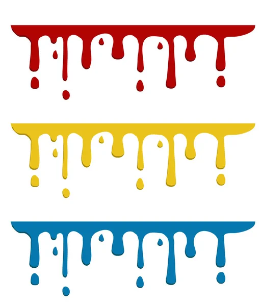 Pintura color gotas — Vector de stock