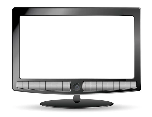 Plasma tv en luidsprekers leeg — Stockvector