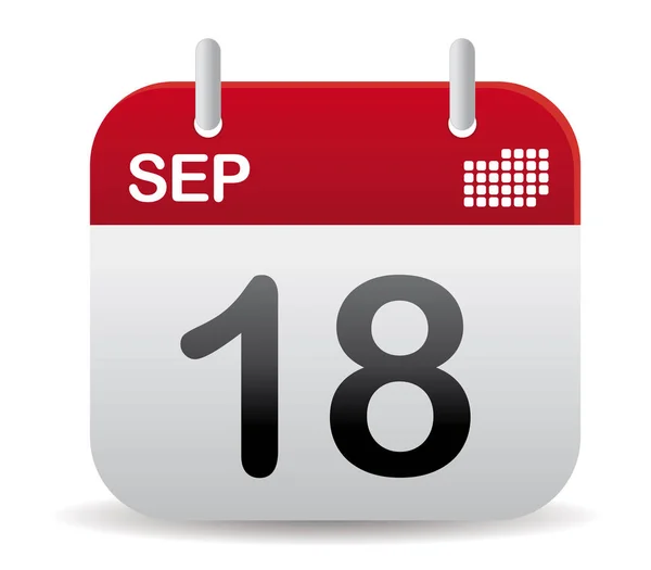 Calendario sep de pie — Vector de stock