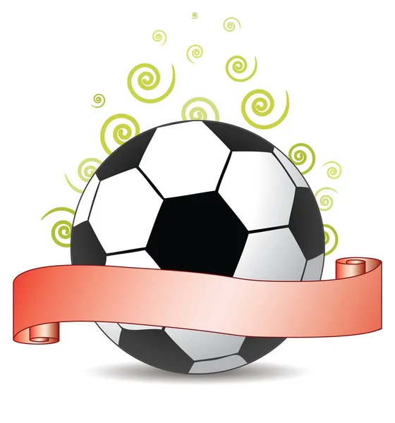 Ruban de football — Image vectorielle