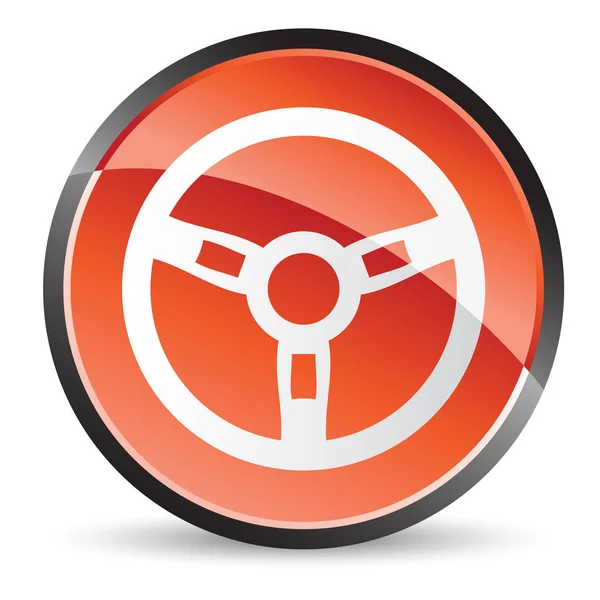 Steering wheel icon — Stock Vector