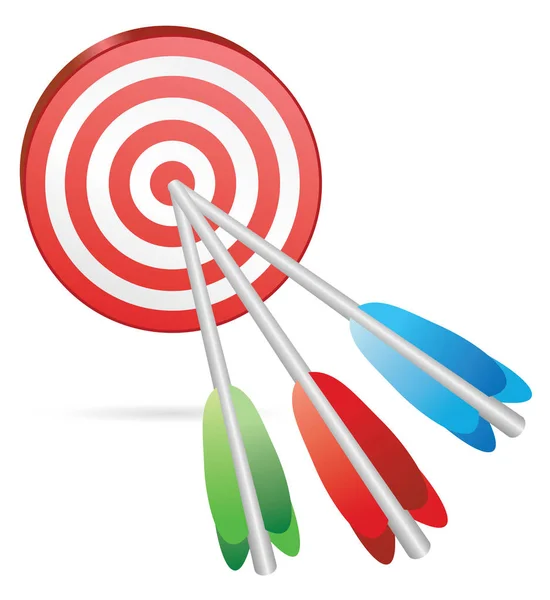 Target color arrows — Stock Vector