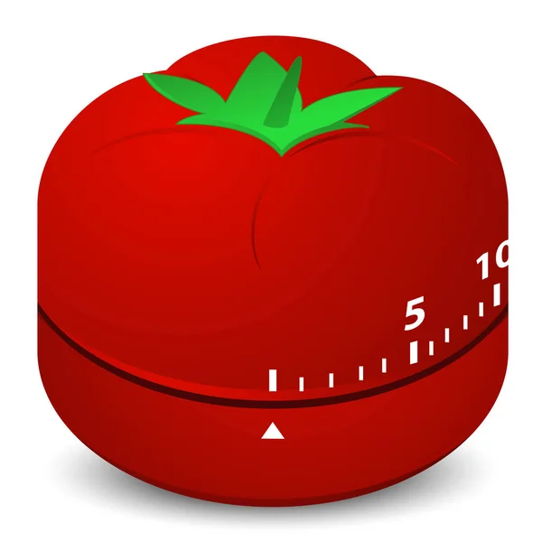 Orologio di pomodoro — Vettoriale Stock