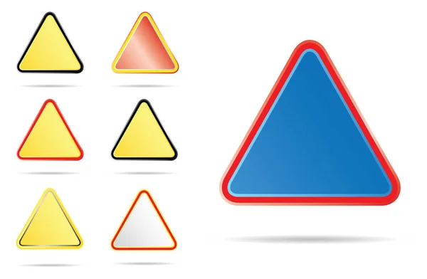 Dreieck-Verkehrszeichen — Stockvektor