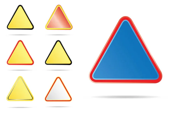 Driehoek verkeerstekens — Stockvector