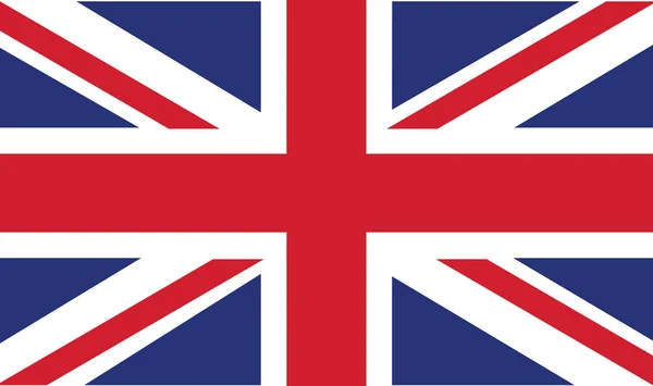 Vlag onder Britse vlag — Stockvector