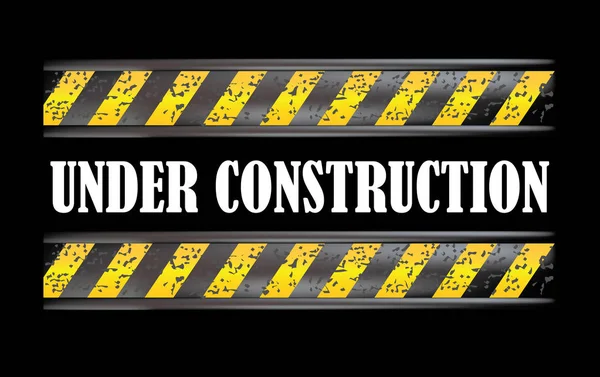 Under construction dirty sign — Stock Vector