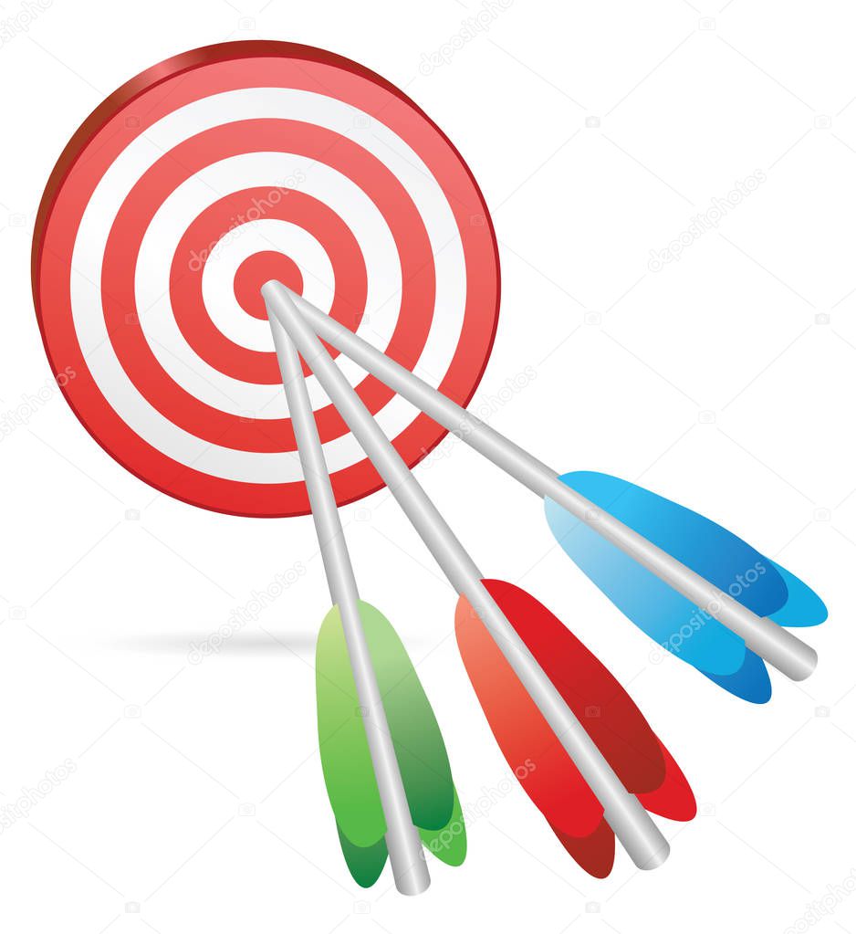 target color arrows