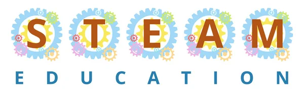 STEAM Educación — Vector de stock