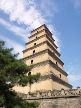 Dayan Pagoda, Xian City, Shanxi Eyaleti, Çin 652 Tang Hanedanı inşa edilmiş dünyanın kültürel mirasından biri