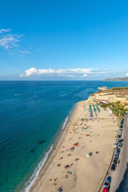 Tropea, Güney İtalya Beach'te görünümünü