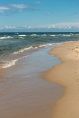 Dalgalar deniz hoşlanmak katmanları çırpmış