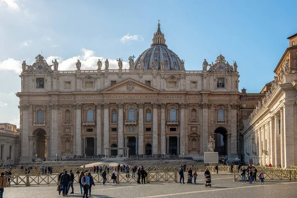 Saint Peter Basilica Main Entrance Vatican Italy — Stock Photo, Image