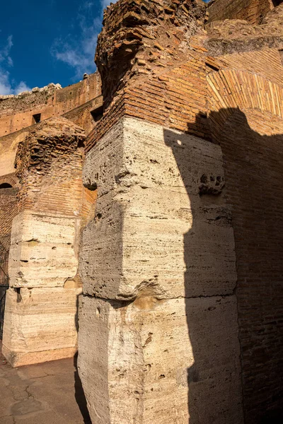 Structural Boulders Roman Colosseum — Stock Photo, Image