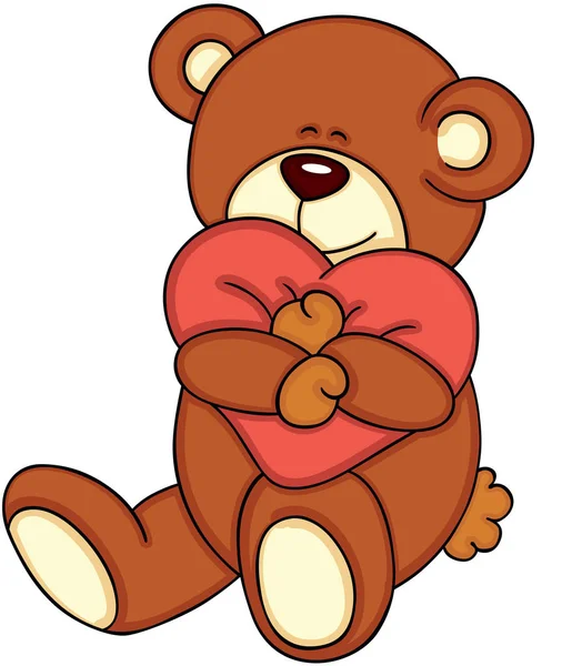 Bir yastık elinde oyuncak ayı