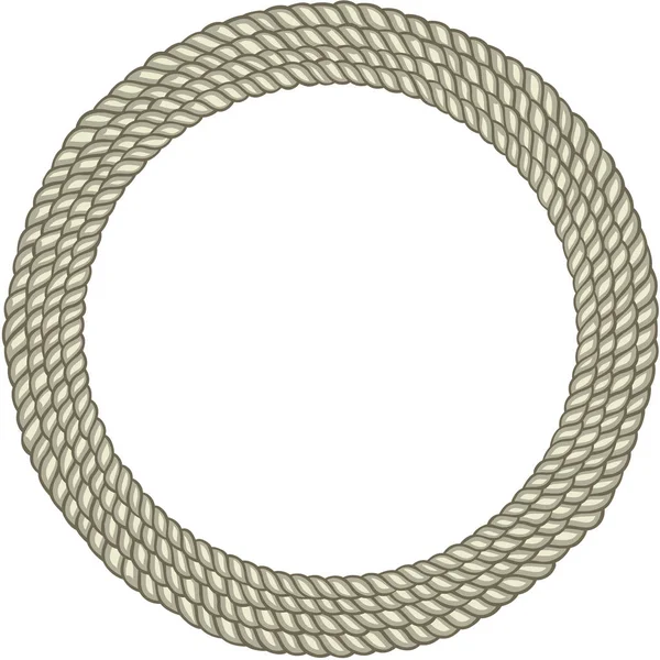 Рамка Круглої Круглої Мотузки — стоковий вектор