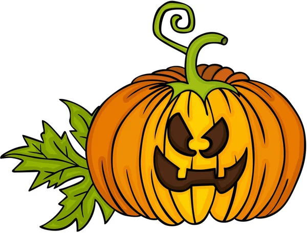 Skalbar Vectorial Bild Som Representerar Happy Halloween Pumpa Element För — Stock vektor