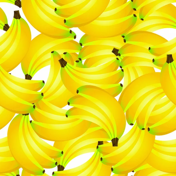 Безшовний Фон Жовтими Бананами — стоковий вектор